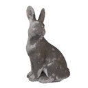 Decoration Statue Rabbit Grey 14x10x23 cm