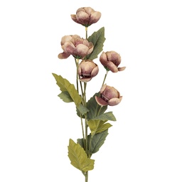 [6PL0409PA] Branche de décoration avec fleurs Violet Vert 10x10x63 cm