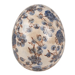 [6CE1620L] Image de décoration uf Beige Bleu Ø 14x16 cm