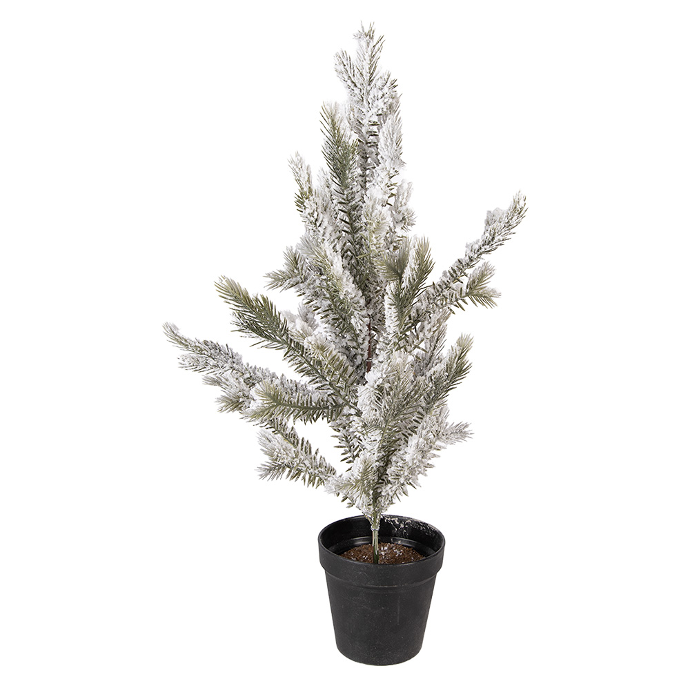 Decorazione Albero di Natale Bianco Verde 20x20x60 cm