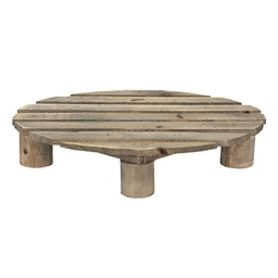 [6H2223] Plant Table Brown 30x24x6 cm