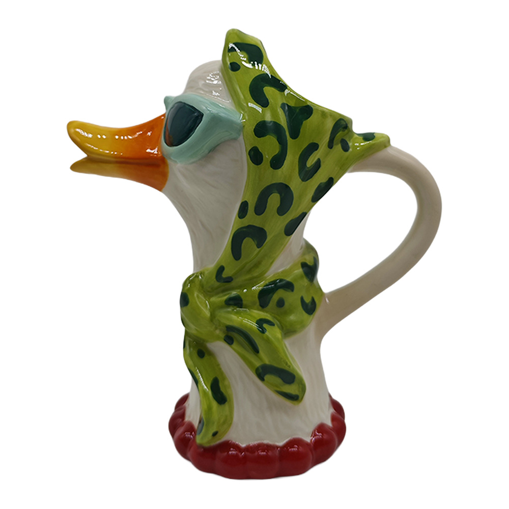 Decoration Vase Blanc Vert 17x9x19 cm