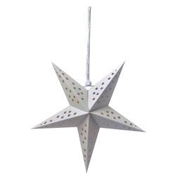 [6PA0512SW] Decoratie ster 30x10x30 cm
