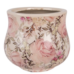 [6CE2241S] Flower Pot Inside Beige Pink Ø 15x13 cm