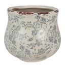 Vaso Porta Pianta Verde Grigio Ø 15x13 cm