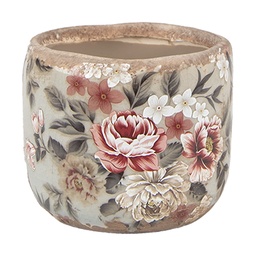Blumentopf für Innen Grau Rosa Ø 10x9 cm