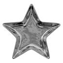 Dekoschale Stern Silberfarbig 16x16x2 cm