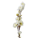 Deko Ast mit Blumen Weiß 10x8x92 cm