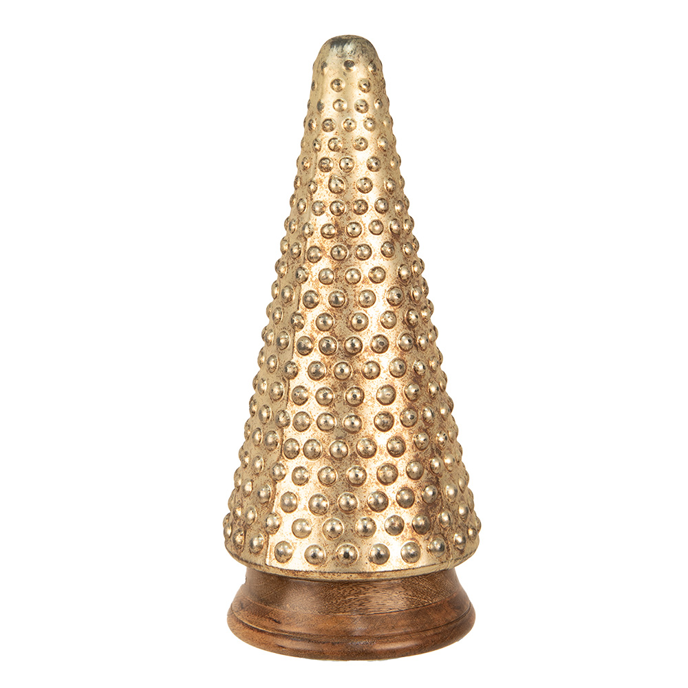 Weihnachtsdeko Weihnachtsbaum Goldfarbig Ø 14x31 cm