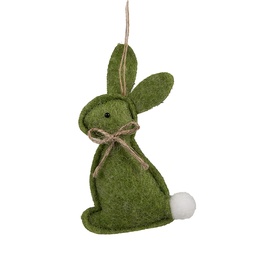 [65375] Ciondolo Decorativo Coniglio Verde 6x1x10 cm