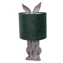 Tischlampe Kaninchen Braun Grün Ø 20x43 cm E27/max 1x60W