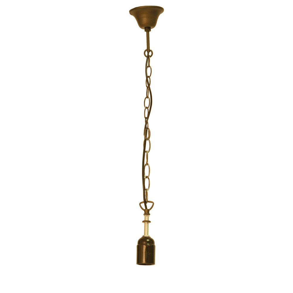 Ketting zink kleur voor Tiffany kap 130 cm E27/max 1x60W