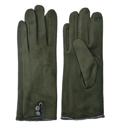 [JZGL0036GR] Gants d'hiver Vert 8x24 cm
