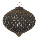 Boule de Noël Noir Ø 10x13 cm
