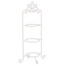 Etagère pour 3 assiettes Blanc 38x30x77 cm