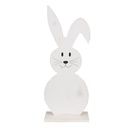 Statua Decorativa Coniglio Bianco 10x5x26 cm