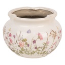 Vaso Porta Pianta Beige Rosa Ø 23x16 cm