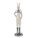 Image de décoration Lapin Blanc 11x8x40 cm