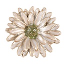Pomello per Porta Bianco Color oro Ø 4x3 cm / S3 cm