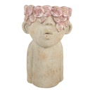Flower Pot Inside Beige Pink 20x19x31 cm