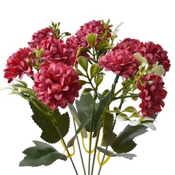 [6PL0261] Artificial Flower Red Green 15x8x30 cm