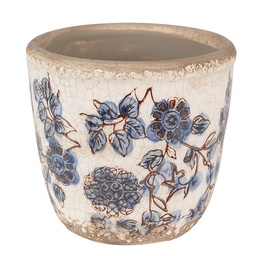 Pot de fleurs d'intérieur Beige Bleu Ø 13x12 cm
