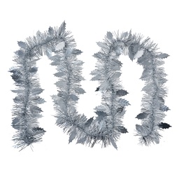 [65545ZI] Decorazione ghirlanda di natale Color argento 200 cm