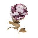Kunstblumen Pfingstrose Violett Grün 14x14x70 cm