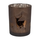 Tealight holder Brown Ø 10x12 cm