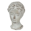 Decorative Buste Statue Bust Grey 12x11x17 cm