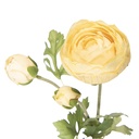 Fleur artificielle Renoncule Jaune Vert 6x10x52 cm