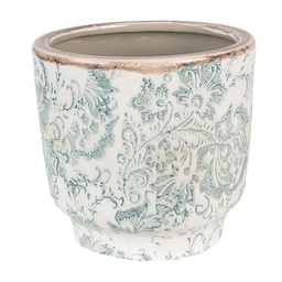 [6CE1574S] Flower Pot Inside Green, Beige Ø 15x14 cm