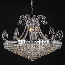 [5LL-CR28] Lustre Argent Ø 80x60/182 cm E14/max 15x40W