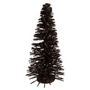 Dekoration Weihnachtsbaum Braun Goldfarbig Ø 17x30 cm