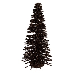[66319CH] Decorazione Albero di Natale Marrone Color oro Ø 17x30 cm