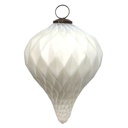 Palla di Natale XL Bianco Ø 16x20 cm