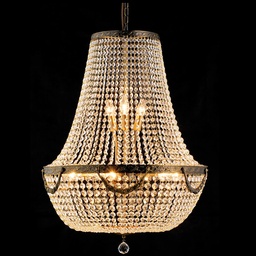 [5LL-CR51] Lampadario Marrone Ø 60x85/200 cm E14/max 12x40W