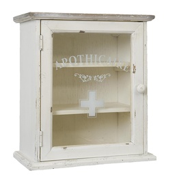 [W4H0345M] Medizinschrank Beige ,Braun 32x18x36 cm