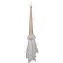 Decorazione pendente Gnomo Beige 6x6x48 cm