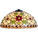 Abat-jour Tiffany Rouge, Beige Ø 50x25 cm
