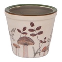 Blumentopf für Innen Beige Braun Ø 8x7 cm