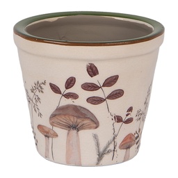 [6CELFJ0001XS] Flower Pot Inside Beige Brown Ø 8x7 cm