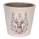 Vaso Porta Pianta Beige Marrone Ø 21x20 cm