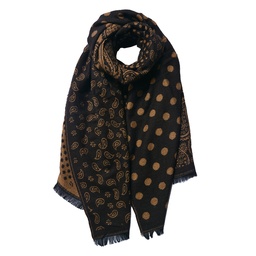 [JZSC0793CH] Sjaal 65x190 cm bruin