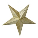Weihnachtsdeko Stern Goldfarbig 90x20x90 cm