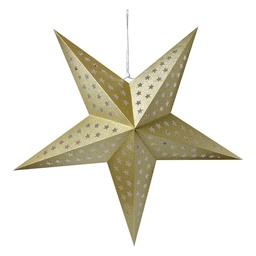 [6PA0512XL] Décoration de Noël Étoile Couleur or 90x20x90 cm