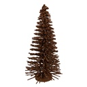 Dekoration Weihnachtsbaum Braun Goldfarbig Ø 17x30 cm