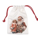 Sac cadeau Blanc Rouge 13x1x20 cm
