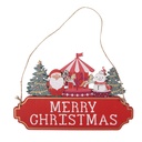 Ciondolo decorazione Natale Rosso Verde 21x1x14 cm