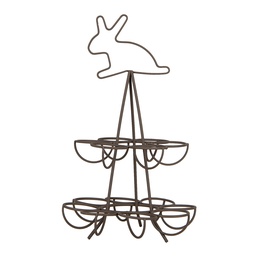 [6Y5700] Egg Holder Brown Ø 17x28 cm